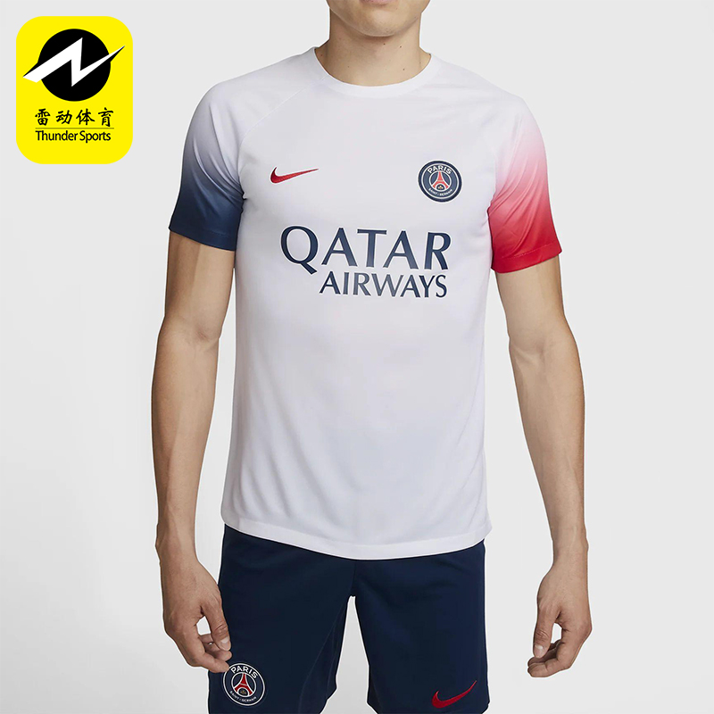 Nike/耐克正品2025男士日常圆领套头透气刺绣运动短袖FD0630-101