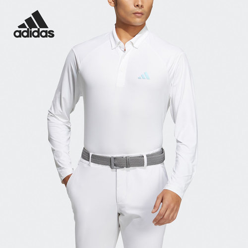 阿迪达斯男子高尔夫长袖POLO衫