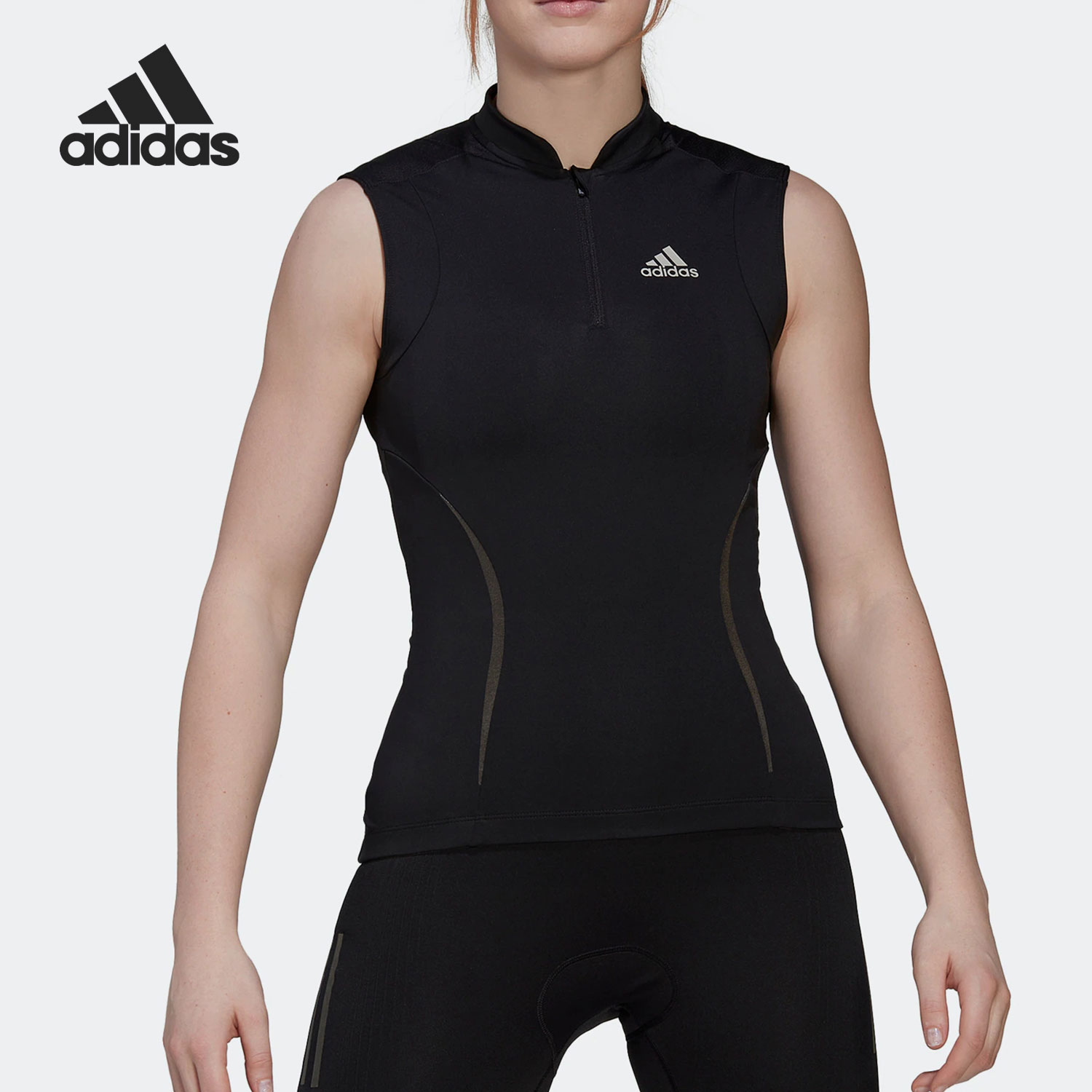 Adidas/阿迪达斯正品夏季新款女子运动透气休闲无袖T恤HU2035