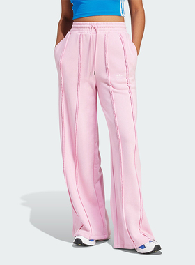 Adidas/阿迪达斯正品三叶草女士简约宽松休闲运动长裤IY9019