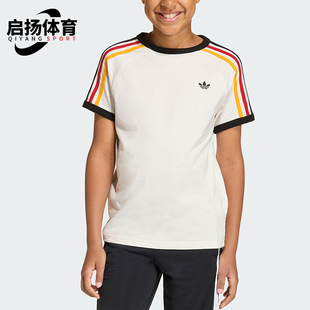 Adidas/阿迪达斯正品三叶草3STRIPEST-SHIRT经典短袖T恤KQ8369