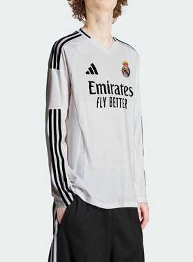 Adidas/阿迪达斯官方正品新款男士球迷版主场足球长袖球衣IT3442