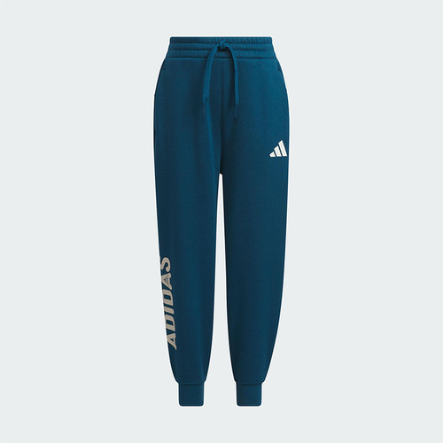 Adidas/阿迪达斯正品2025秋季款儿童日常束脚保暖针织长裤KC5342