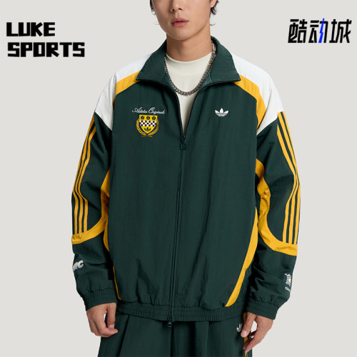 Adidas/阿迪达斯正品三叶草男士赛车风拼接夹克外套LD6511