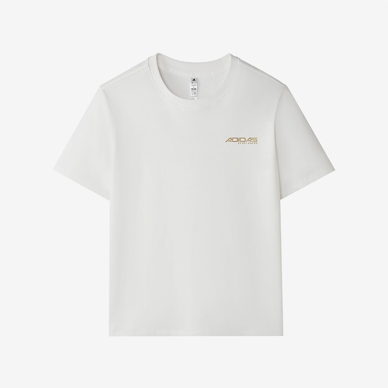 Adidas/阿迪达斯正品跑步圆领T恤男简约亲肤经典休闲短袖KU5312 - 实物图