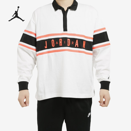 Nike/耐克正品JORDAN男士时尚休闲针织运动长袖T恤BQ5670-100