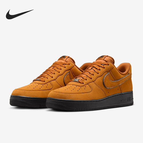 Nike/耐克正品Air Force 1男士运动翻毛皮复古休闲板鞋HQ1966-700
