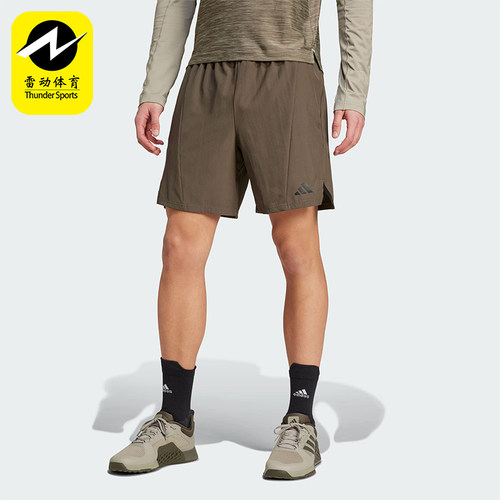 阿迪达斯男士复古户外训练短裤