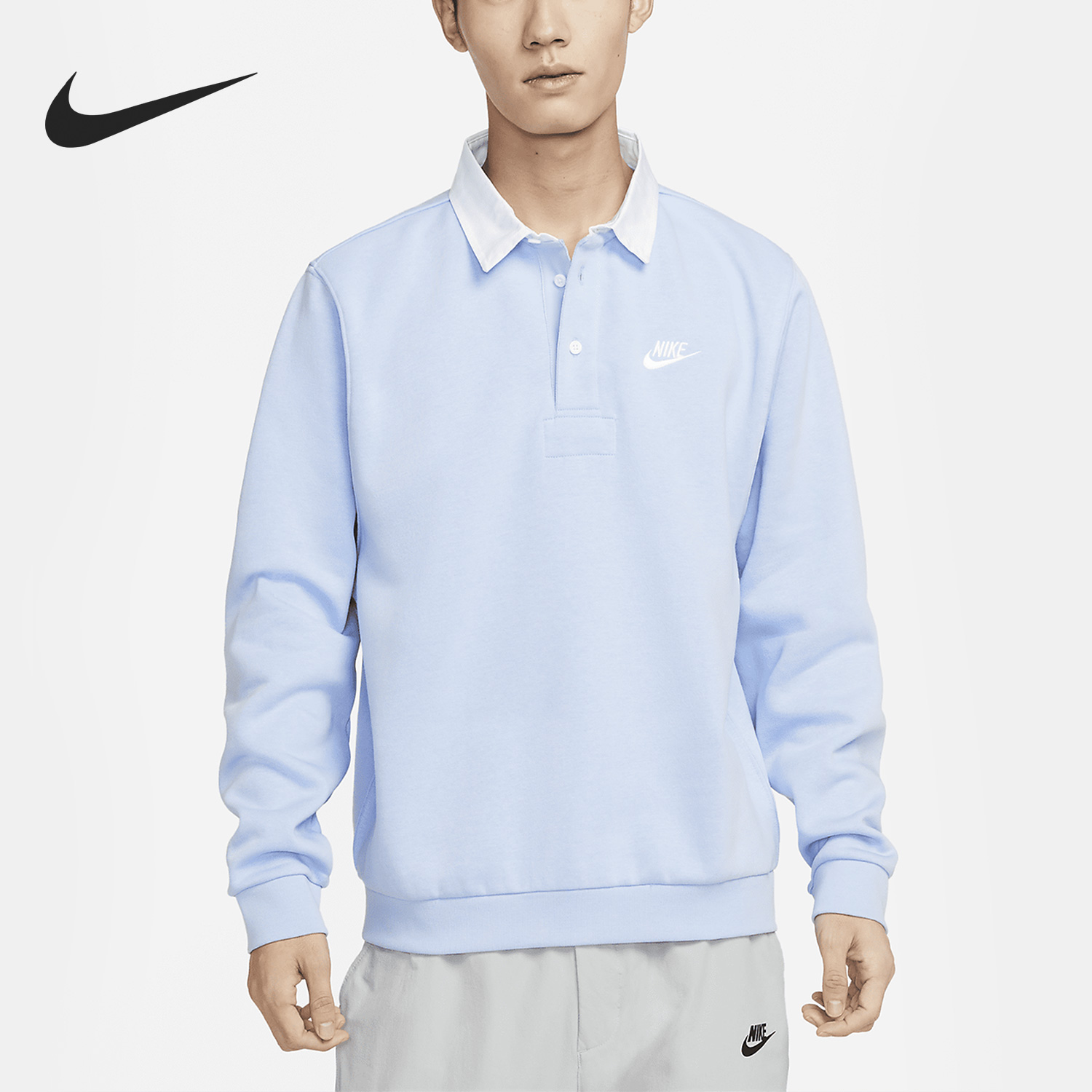 Nike/耐克正品2023春季男子户外训练运动翻领卫衣DX0538-479