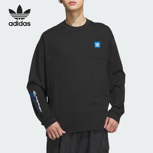 Adidas 三叶草男士 运动印花户外休闲长袖 JC6834 阿迪达斯正品