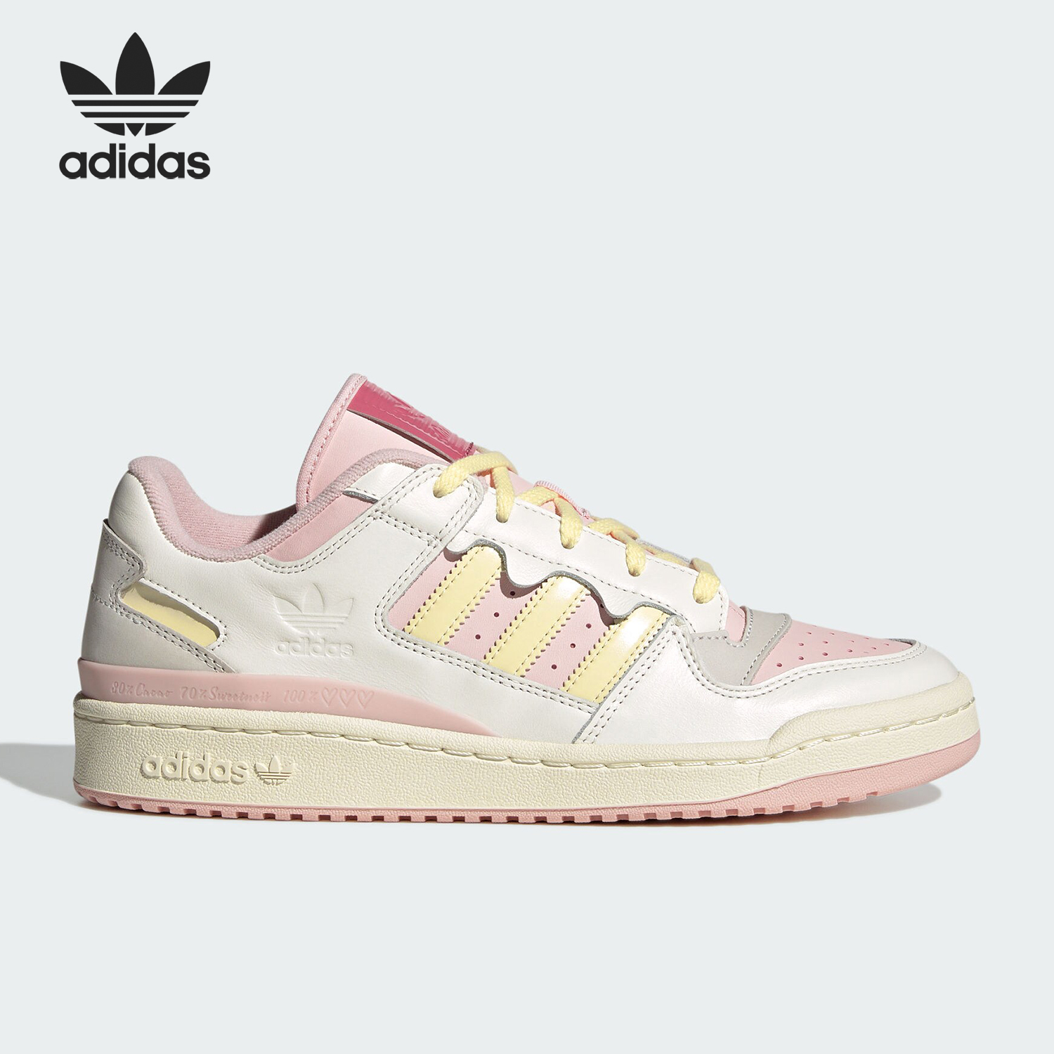 Adidas/阿迪达斯官方正品三叶草男女低帮经典篮球风运动鞋JR8032