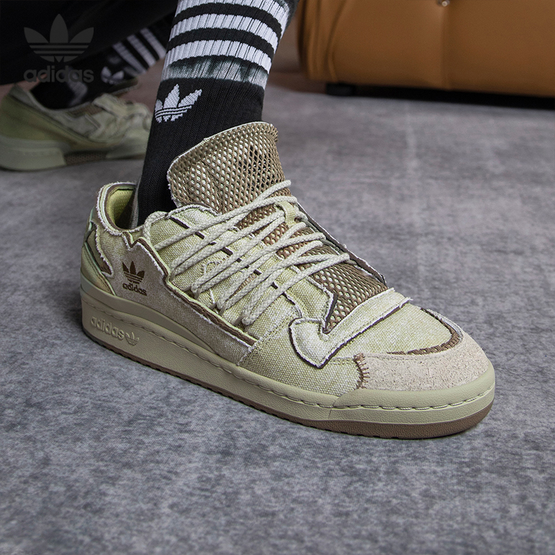 车缝线系带板鞋Adidas阿迪达板鞋