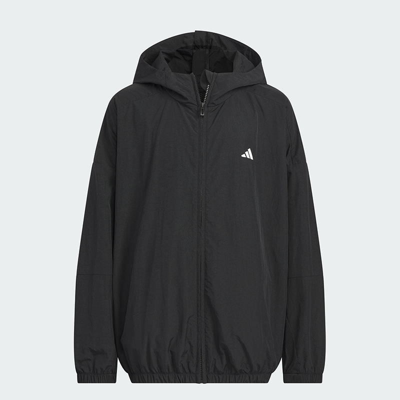 Adidas/阿迪达斯正品2025儿童连帽宽松经典休闲户外外套KC8464