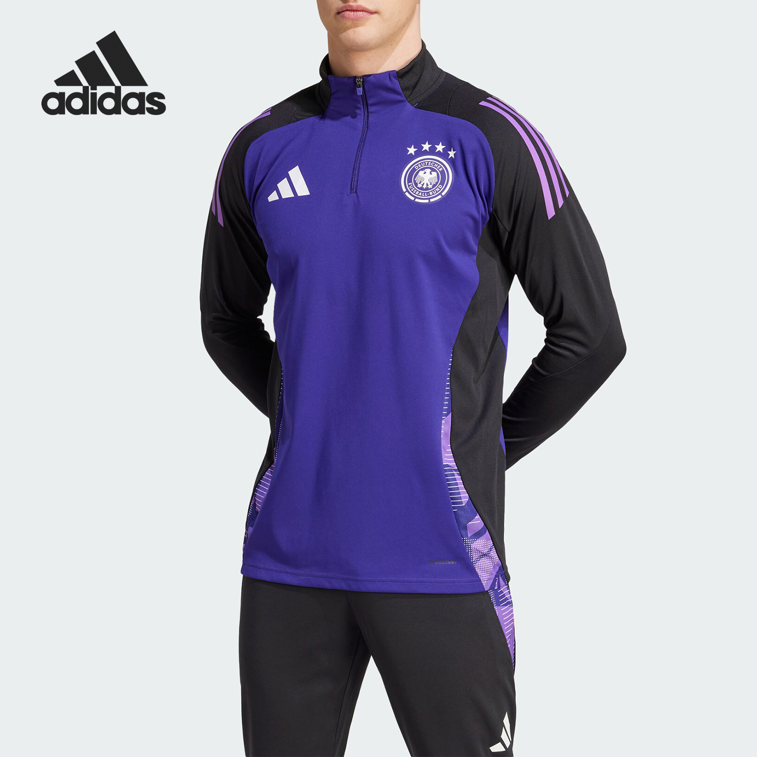 Adidas/阿迪达斯正品DFB TR TOP 德国队男士足球套头衫IP8242