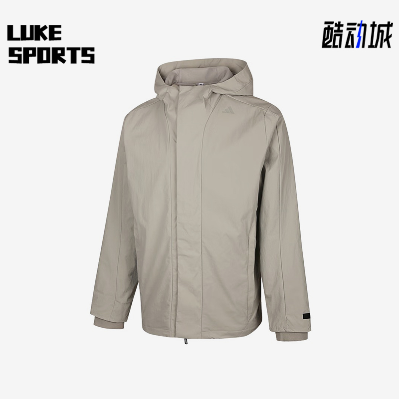 Adidas/阿迪达斯正品2025秋季款男士休闲连帽运动户外外套KS6484