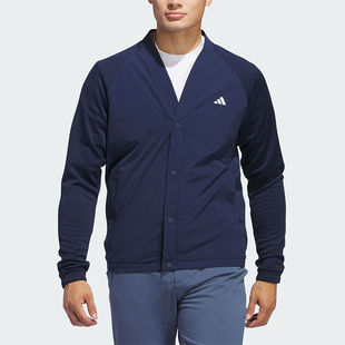 Adidas/阿迪达斯正品新款男士高尔夫舒适运动针织开衫外套IN6489