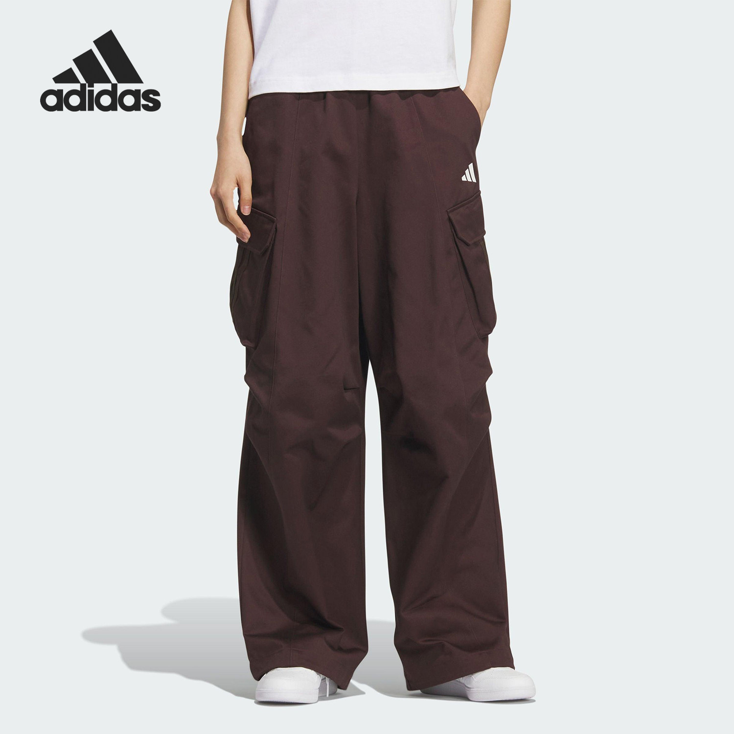 Adidas/阿迪达斯官方正品V W PARACHUTE P女士工装运动长裤KF2664 - 实物图
