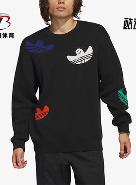 Adidas/阿迪达斯正品SHMOO KNIT SWTR情侣运动圆领卫衣IC1879