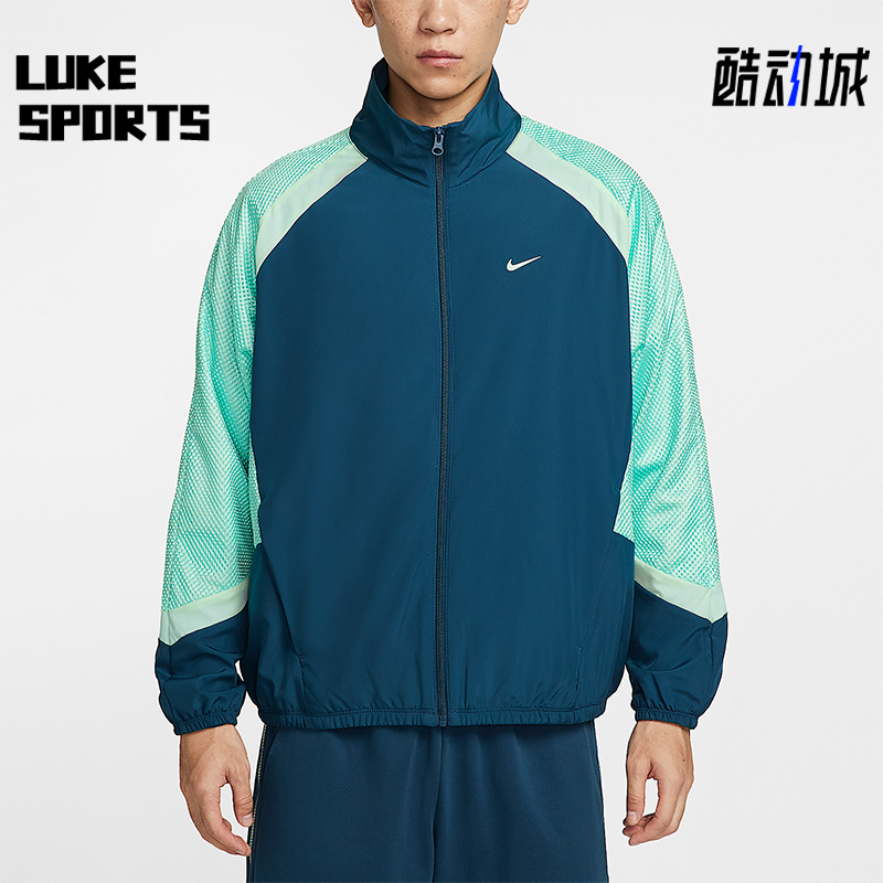 Nike/耐克正品Icon男士运动梭织薄绒复古宽松夹克外套HV3364-415