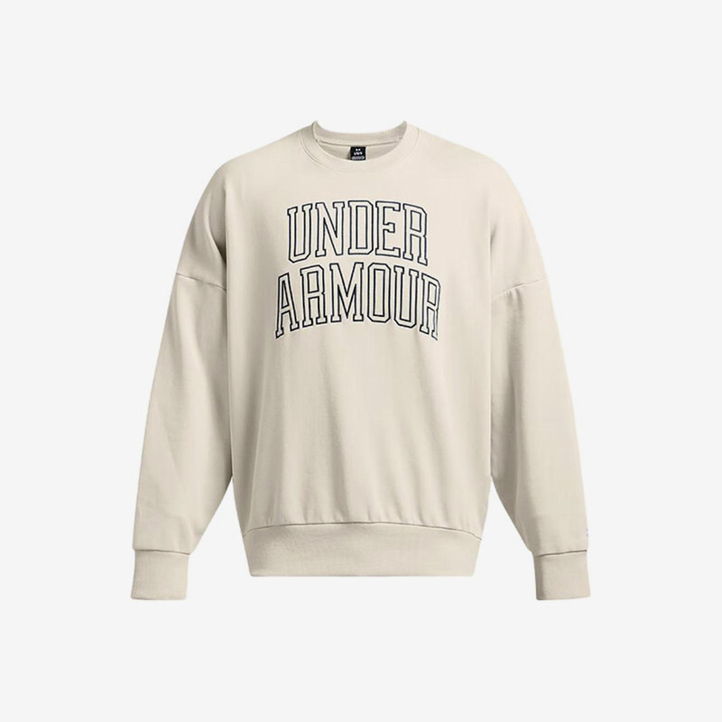 UA/安德玛正品Icon HWT Terry OS Crew男士圆领卫衣1386548-110