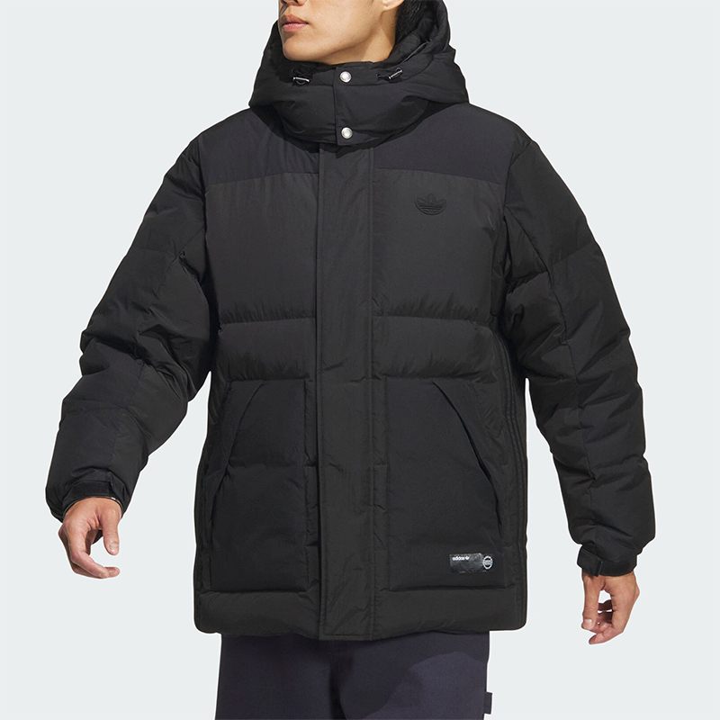 阿迪达斯男士防风保暖羽绒服