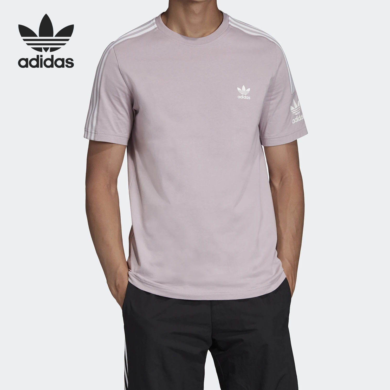 男子舒适透气T恤阿迪达斯