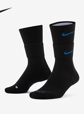 Nike/耐克正品新款男子透气训练健身运动中筒袜一双装SX7198