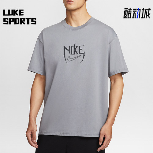 Nike/耐克正品2025夏季款男士印花宽松经典图案篮球T恤HJ3432-065