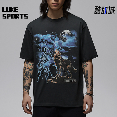 Nike/耐克正品Jordan男士圆领潮流时尚经典印花短袖T恤IQ0548-045