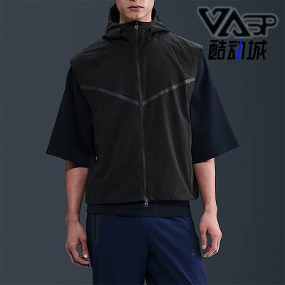 Nike/耐克正品Dri-FIT男士运动宽松透气连帽休闲马甲HV0983-010