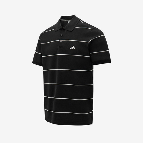 Adidas/阿迪达斯正品新款男黑白色条纹简约经典短袖Polo衫KS0419
