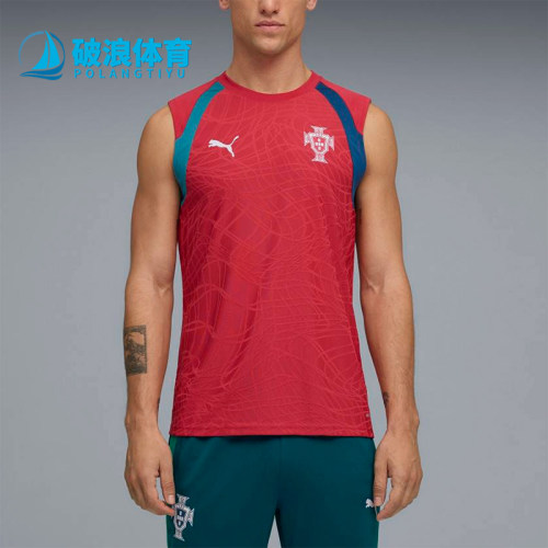 Puma/彪马正品葡萄牙国家队男球衣吸湿运动经典无袖T恤784770-16