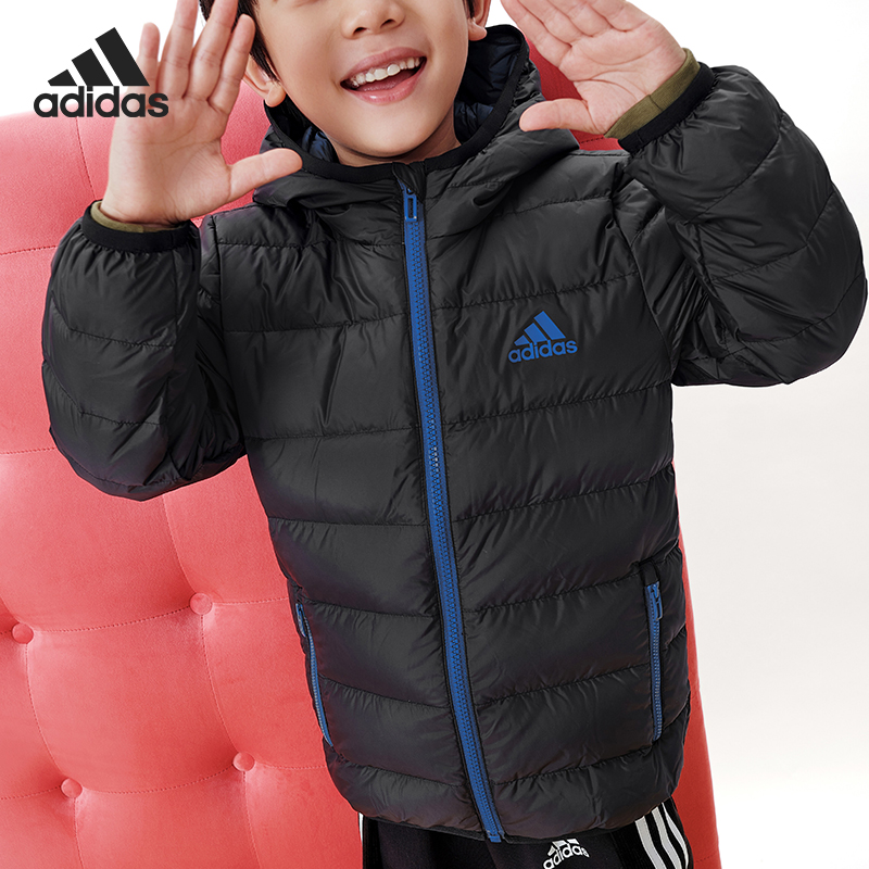 Adidas/阿迪达斯正品小童保暖运动休闲舒适连帽羽绒服 H40326,童装/婴儿装/亲子装,羽绒服,淘宝优惠券,粉丝福利购,淘宝优惠卷