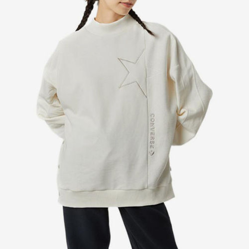 Converse/匡威正品运动女士圆领星星印花卫衣套头衫10025056-A01