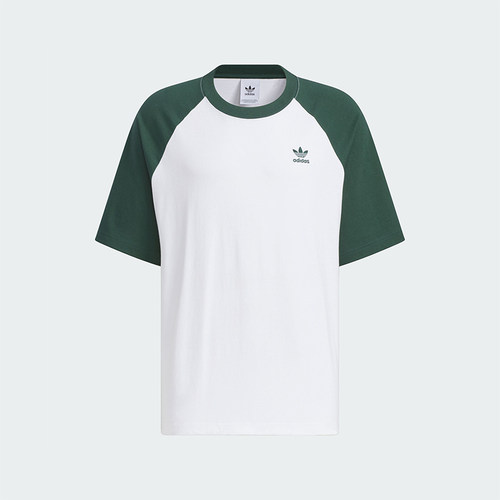 阿迪达斯男士简约复古短袖T恤