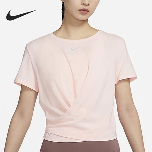 Nike/耐克正品当季新款女子训练休闲透气圆领短袖DZ3034-626