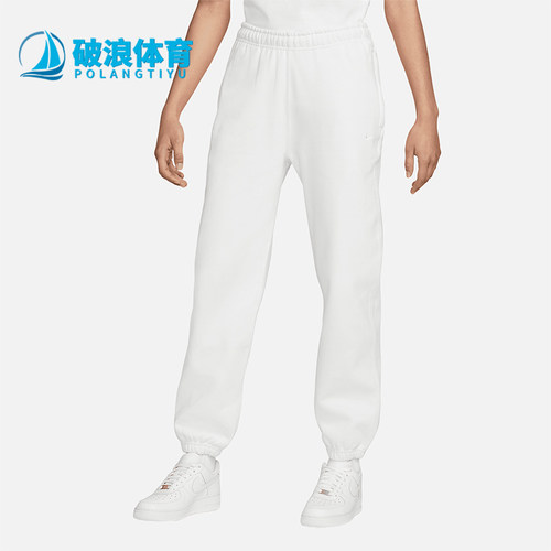 Nike/耐克正品Solo Swoosh女士休闲束脚简约针织长裤CW5565-121