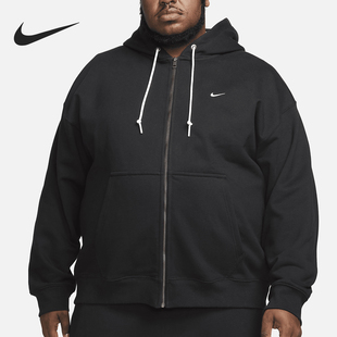 Nike/耐克正品Solo Swoosh男士开襟连帽宽松外套DR0403-010