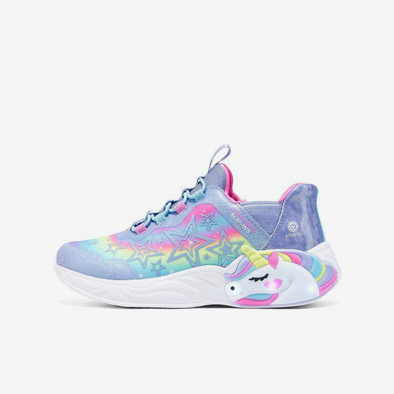 Skechers/斯凯奇正品四季款儿童时尚系带耐磨日常休闲鞋302296L