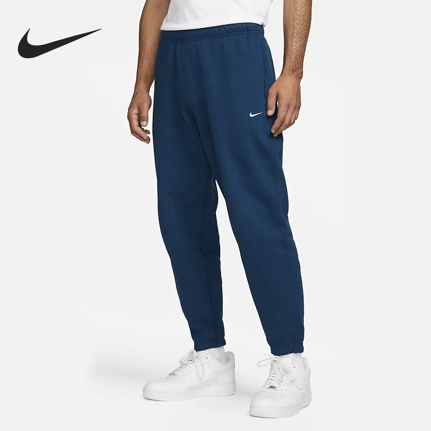 Nike/耐克正品冬季新款男子运动休闲加绒束脚长裤DA0330-460
