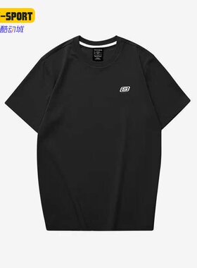 Skechers/斯凯奇正品夏季新款男子透气运动短袖T恤 L222M048