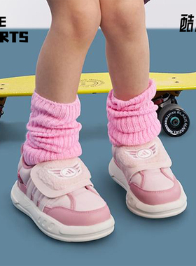 Adidas/阿迪达斯正品PUFFY SKIPPER小童休闲耐磨日常运动鞋KJ3901