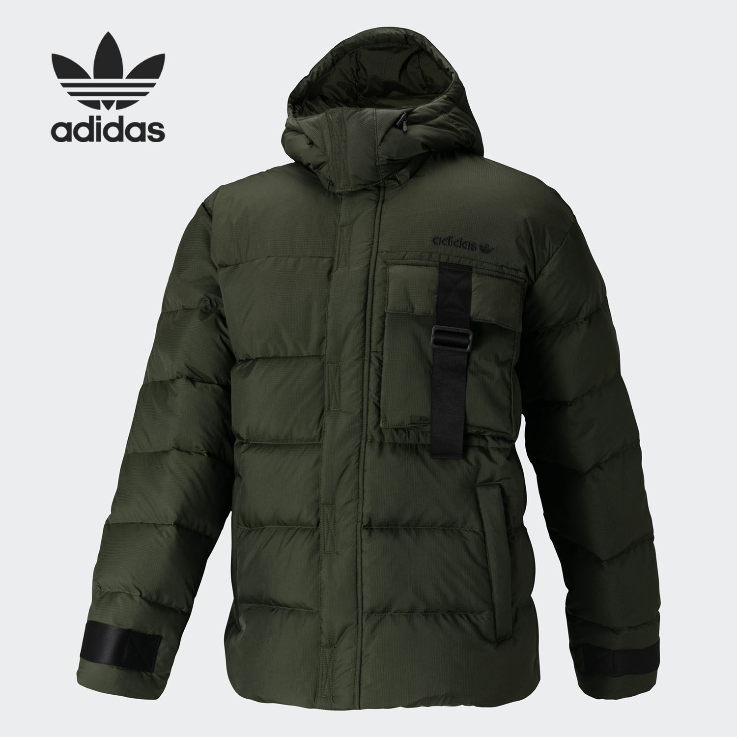 Adidas阿迪达斯正品三叶草羽绒服男子当季运动夹克外套GD5612