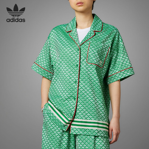 Adidas/阿迪达斯正品新款三叶草宽松女子运动短袖IK7880