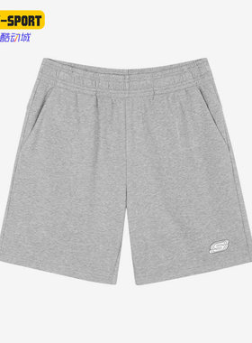 Skechers/斯凯奇正品新款男子运动休闲舒适透气针织短裤L122M178