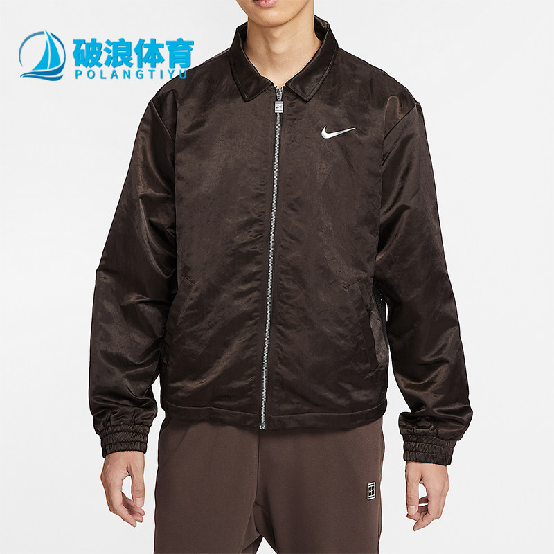 Nike/耐克正品Court Slam男士翻领网球梭织运动外套IH2295-220