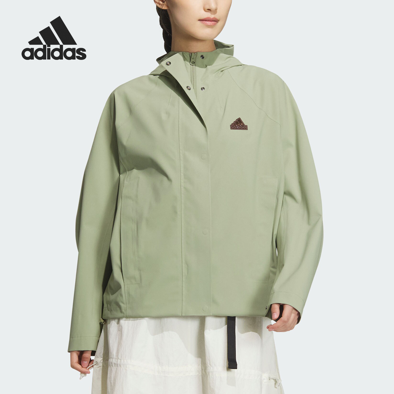 Adidas/阿迪达斯正品TECH RAIN JKT女士简约外套JJ1092