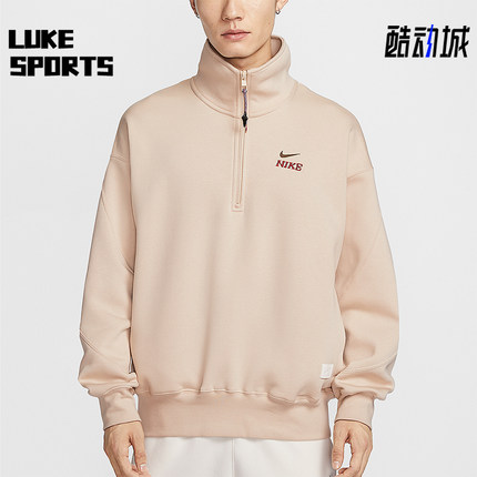 Nike/耐克正品2025冬季款男士日常立领套头半拉链卫衣IQ3708-126