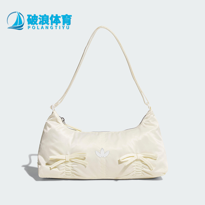 Adidas/阿迪达斯正品三叶草女士经典蝴蝶结法棍单肩挎包KC2769