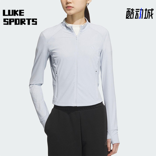Adidas/阿迪达斯正品TECH KNIT JACKET女士经典防晒外套KE5780